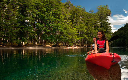 Recorrido en kayak por el río Chubut